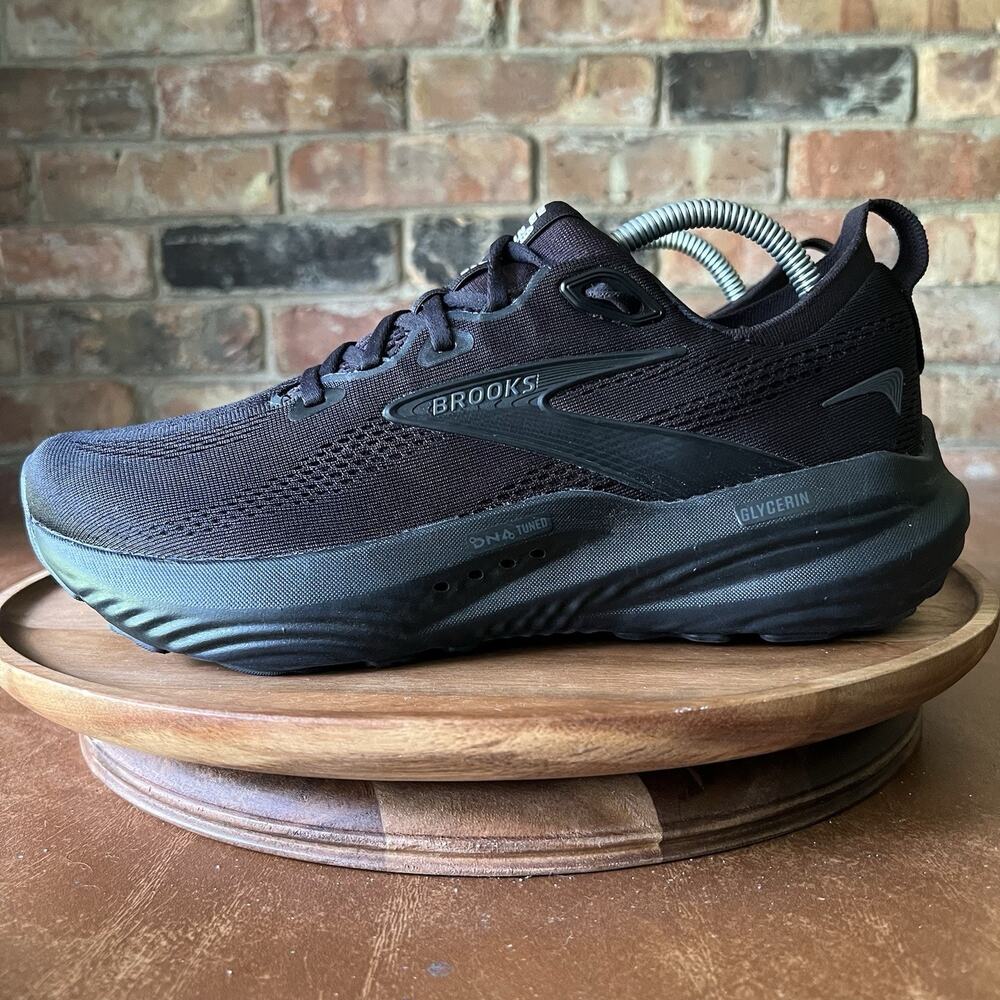 Brooks Glycerin 22 Cushioned Black Men's 8.5 Road Running Walking Shoes Sneakers